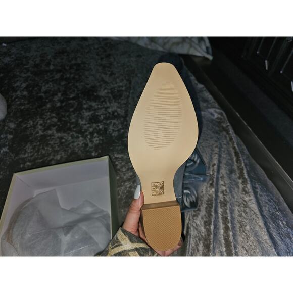 GOSERCE Cowboy Boots for Women - Metallic Mid Calf 2.5" sz. 7 - Picture 2 of 5